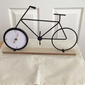 Boston Warehouse Black and White Bicycle Clock